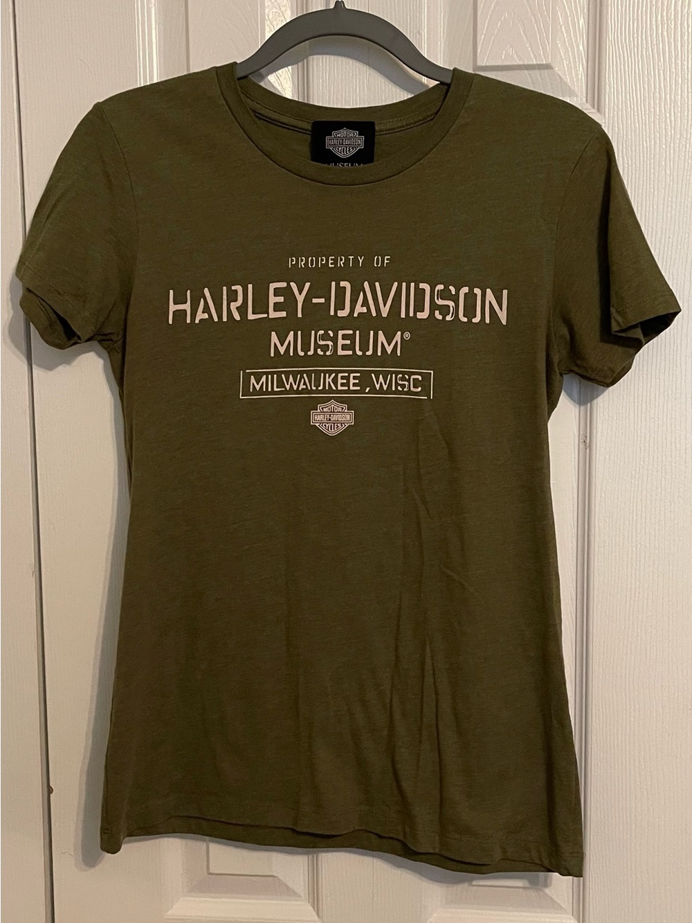 Harley-Davidson Olive Green Museum Logo Tee
